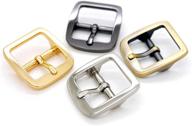 🔲 craftmemore 3/4 inch single prong belt buckle square center bar buckles - craft accessories sc04 logo