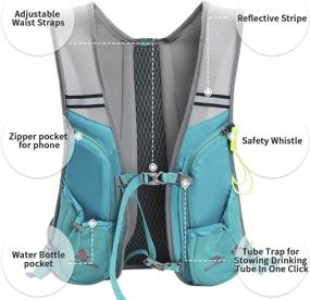 img 2 attached to 🎒 Waynorth Hydration Pack: A Reliable Hydration Backpack for Men and Women for Outdoor Activities