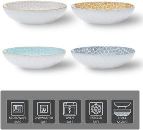 img 3 attached to 🍲 Peaceful serving: Discover the perfect Pasta Salad bowls from Peacehome