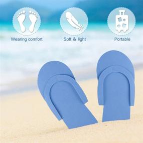 img 3 attached to 🥿 ROSENICE Salon Spa Pedicure Disposable Slipppers - 36 Pairs, Random Color