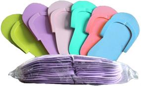 img 4 attached to 🥿 ROSENICE Salon Spa Pedicure Disposable Slipppers - 36 Pairs, Random Color