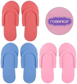 img 1 attached to 🥿 ROSENICE Salon Spa Pedicure Disposable Slipppers - 36 Pairs, Random Color