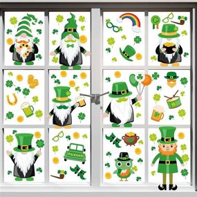 img 4 attached to Наклейки Zonen Patricks Shamrock Leprechaun