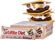 carbrite diet bars – keto, low carb, gluten free, high fats, protein - s'mores flavor - pack of 12 bars (fid47929) logo