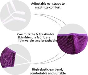 img 1 attached to Ultimate Comfort and Style: Breathable Black Mesh Face Mask for Men and Women - Adjustable, Washable, Reusable, and Lightweight