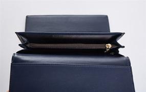 img 2 attached to Elegant Women's Leather Trifold Wallet Holder for Handbags & Wallets