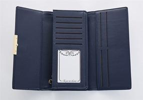 img 1 attached to Elegant Women's Leather Trifold Wallet Holder for Handbags & Wallets