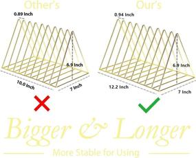 img 3 attached to Simmer Stone Magazine Organizer Triangle