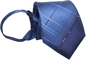 img 3 attached to 👔 Effortless Elegance: BESMODZ Classic Zipper Pre Tied Necktie