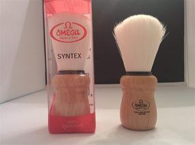 img 1 attached to Omega Shaving Brush #90005 Syntex: The Best 100% Synthetic Brush for a Perfect Shave