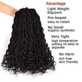 img 1 attached to Goddess Crochet Extensions Synthetic Braiding