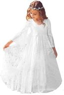 a-line lace flower girl dress for 2-12 year olds - get elegant and stylish! logo