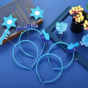 img 1 attached to Hanukkah Headband Headbands Accessories Happy Hanukkah