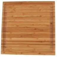 🔪 premium bamboomn grooved cutting board - wholesale bulk pricing - 11" x 11" x .75" - high-quality 1 piece cutting board логотип