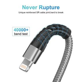 img 3 attached to Apple Certified Lightning Cable 4-Pack for iPhone Mini and More