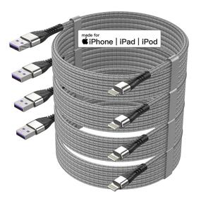 img 4 attached to Apple Certified Lightning Cable 4-Pack for iPhone Mini and More