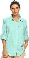 🌞 jessie kidden women's convertible long sleeve shirts with quick-dry & sun uv protection for hiking, camping, fishing, sailing логотип