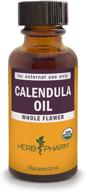 🌼 certified organic calendula oil by herb pharm - 1 oz logo