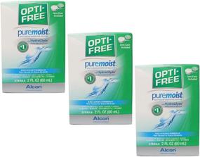 img 4 attached to 👀 Convenient Pack of 3 Opti-Free Puremoist Multi-Purpose Disinfecting Solution - 2 oz