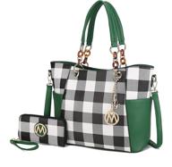 stylish mkf crossbody women handbag wallet - 👜 sleek women's handbags, wallets, and totes with premium quality logo