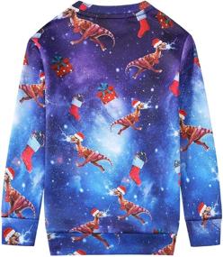 img 3 attached to SSLR Big Boys' Funny Xmas Crewneck Pullover 🎄 Ugly Christmas Sweatshirt: Festive & Stylish Design for Youngsters