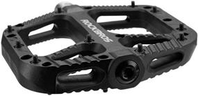 img 1 attached to 🚵 ROCKBROS Mountain Bike Pedals: Durable Nylon Composite Bearings with Wide Flat Platform - 9/16" MTB Bicycle Pedals