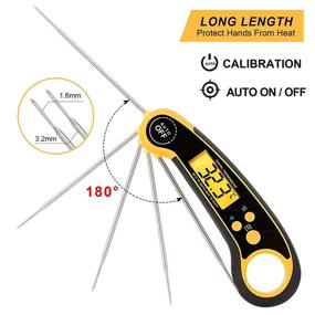 img 3 attached to FREQMEN Instant Read Meat Thermometer: Fast & Accurate Digital Food Thermometer for Grill, Cooking, BBQ, Smoker, Candy, and Home Brewing