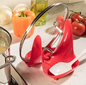 img 1 attached to 🍴 Hutzler 3707GY Spoon Rest Stand: Organize Your Kitchen with Stylish and Convenient Spoon Holder