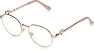 disney x foster grant celebration round reading glasses for women logo