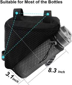 img 1 attached to 🚲 Bike Triangle Frame Bag - Top Tube Front Pouch Saddle Bag for Road and Mountain Bikes by BOBILIFE