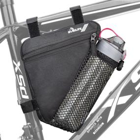 img 4 attached to 🚲 Bike Triangle Frame Bag - Top Tube Front Pouch Saddle Bag for Road and Mountain Bikes by BOBILIFE