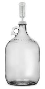 img 3 attached to FastRack Clear Glass Wine Fermenter with Airlock - 1 Gallon Capacity (B00BEYREIW)