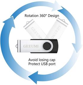 img 3 attached to GEEUMI Memory Swivel Backup Storage