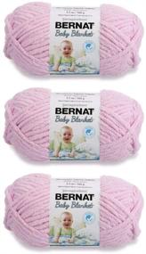 img 1 attached to 👶 Пряжа для пледа для младенцев Bernat Baby Blanket (3 упаковки) Baby Pink 161103-3200: Мягкая и Уютная Пряжа для Ваших Малышей