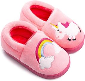 img 4 attached to 🧦 Boys' Indoor Toddler Winter Slippers – Little Shoes for Cozy Comfort