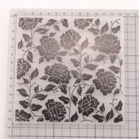 img 3 attached to 🌺 Floral Leaves Plastic Embossing Folder: Perfect Tool for DIY Scrapbook Albums & Cards, Plastic Template for Effective Designs