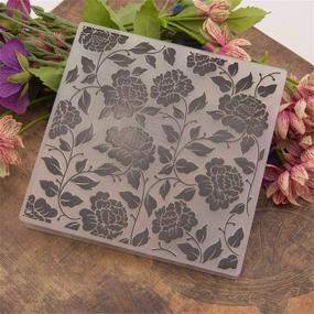 img 2 attached to 🌺 Floral Leaves Plastic Embossing Folder: Perfect Tool for DIY Scrapbook Albums & Cards, Plastic Template for Effective Designs