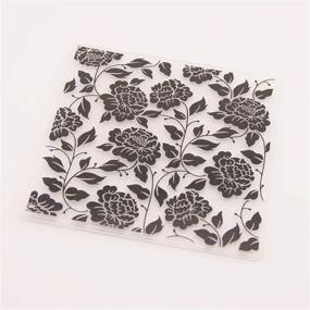 img 1 attached to 🌺 Floral Leaves Plastic Embossing Folder: Perfect Tool for DIY Scrapbook Albums & Cards, Plastic Template for Effective Designs