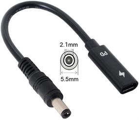 img 1 attached to Кабель Cablecc USB-C Female к DC 5.5x2.1 мм Питание PD Зарядный кабель - Идеально подходит для 18-20V Зарядки ноутбука