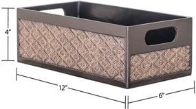 img 1 attached to Dublin Bathroom Decor Box Toilet Paper Storage Basket: Stylish Organizer for Bathroom Countertop - Modern Brown Bathroom Decor Storage Solution