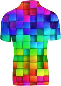 img 3 attached to 🌈 Vibrant and Unique: HUGS IDEA Colorful Novelty Sleeves for Fashion-forward Men's Shirts