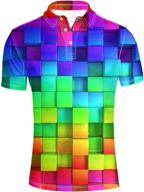 🌈 vibrant and unique: hugs idea colorful novelty sleeves for fashion-forward men's shirts logo