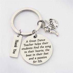 img 1 attached to 💃 BNQL Dance Teacher Gifts Keychain - Dance Instructors Gifts - Dance Jewelry - Thank You Dance Coach Gifts - Love to Dance Charm