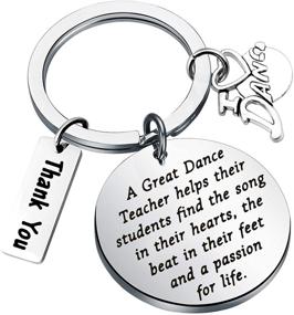 img 4 attached to 💃 BNQL Dance Teacher Gifts Keychain - Dance Instructors Gifts - Dance Jewelry - Thank You Dance Coach Gifts - Love to Dance Charm