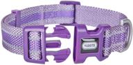 🐶 enhance your dog's safety with petiry reflective dog collar - shinny nylon collar for medium & large dogs (purple, large) logo