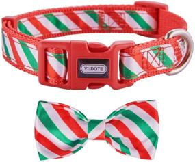 img 2 attached to YUDOTE Christmas Festival Dog Collar with Bowtie - Festive Bow Collars for Large, Medium, and Small Dogs