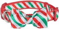 yudote christmas festival dog collar with bowtie - festive bow collars for large, medium, and small dogs logo