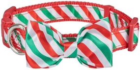 img 4 attached to YUDOTE Christmas Festival Dog Collar with Bowtie - Festive Bow Collars for Large, Medium, and Small Dogs