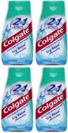 💎 colgate 2 in 1 whitening icy blast toothpaste & mouthwash – 4.6 oz, 4 pk: unleash the power of a complete oral care experience! logo