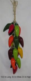 img 3 attached to 🌶️ Mexican Ceramics Jalapeño Pepper Ornament - Handmade 14-inch Spice Decor - Unique and Beautiful Kitchen Peppers - Hot Peppers Theme